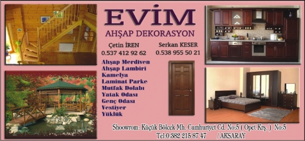 EVIM AHSAP DEKORASYON