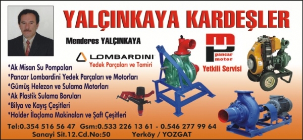 YALÇINKAYA KARDESLER ZİRAİ TARIM