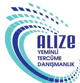 Alize Yeminli Tercüme Ve Danişmanlik Bürosu