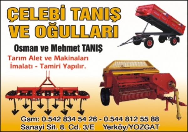 ÇELEBI TANIS VE OGULLARI