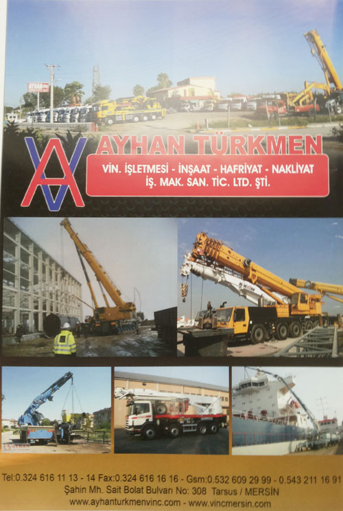 AYHAN TÜRKMEN Vin.İşletmesi - İnşaat - Hafriyat - Nakliyat - İş. Mak. San. TİC. LTD. ŞTİ