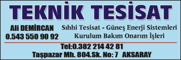 TEKNIK TESISAT(TAŞPAZAR)