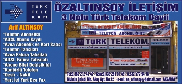 ÖZALTINSOY ILETISIM