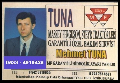 Tuna Traktör Mccormick Yetkili Servis