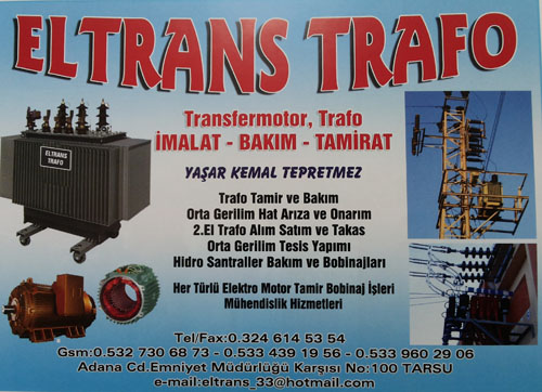 Eltrans Trafo  Transfermotor Trafo İmalat Bakım Tamirat