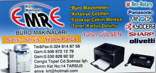 Emre Büro Makinaları Satış - Servis - Yedek Parça
