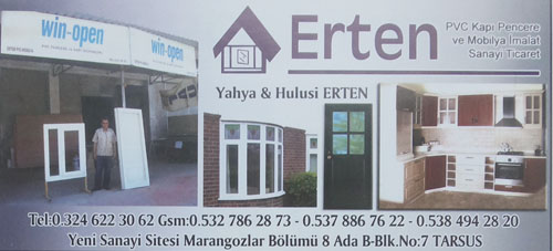 Erten    Pvc Kapı Pencere Ve Mobilya İmalatı Sanayi Ticaret