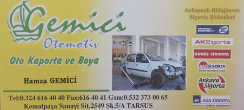 Gemici Otomotiv Oto Kaporta ve Boya