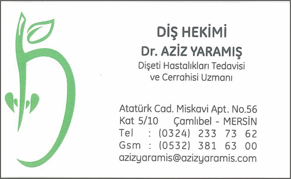 Diş Hekimi Dr. Aziz Yaramış