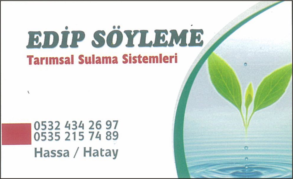 Edip Söyleme Tarımsal Sulama Sistemleri