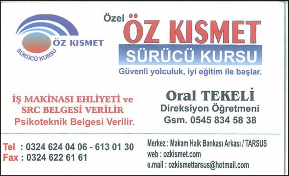 Özel Öz Kısmet Sürücü Kursu