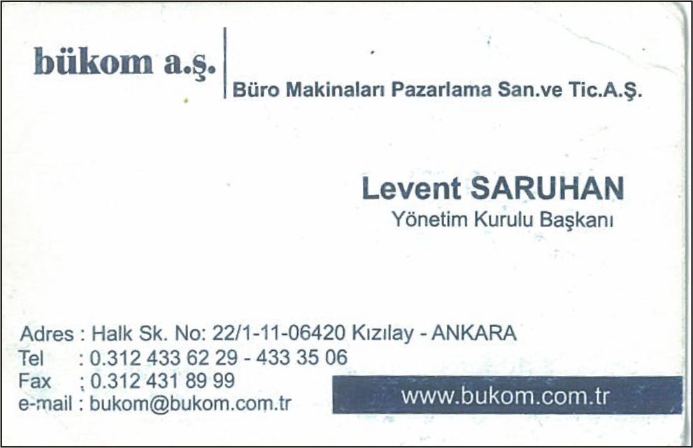 Bükom Büro Makinaları Pazarlama San. ve Tic. A.Ş.