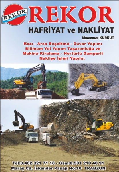 REKOR HAFRIYAT VE NAKLIYAT