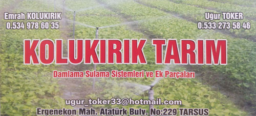 Kolukırık Tarım  Damlama Sulama Sistemleri ve Ek Parçaları