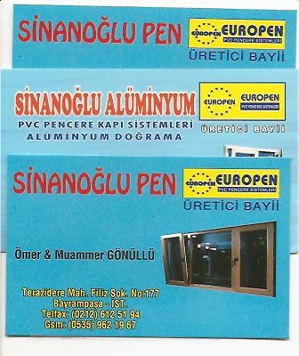 Sinanoğlu Pen Alüminyum Europen Bayi