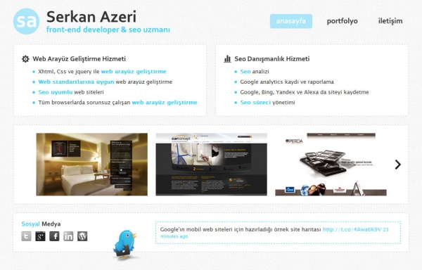 Serkan Azeri | Front-end Developer & Seo Uzmanı