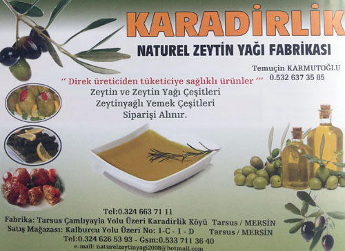 KARADİRLİK Naturel Zeytinyağı Fabrikası 