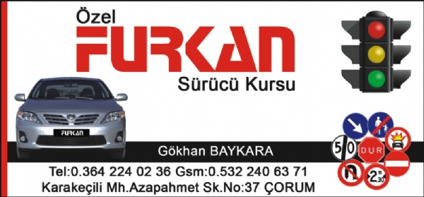 FURKAN SÜRÜCÜ KURSU
