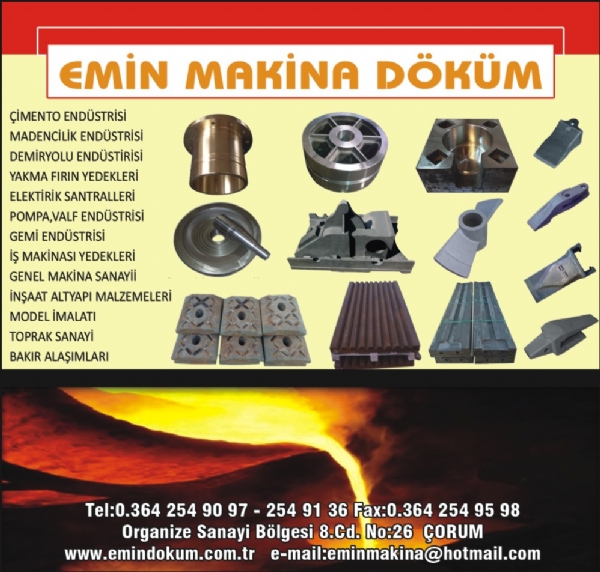 EMİN MAKİNA DÖKÜM