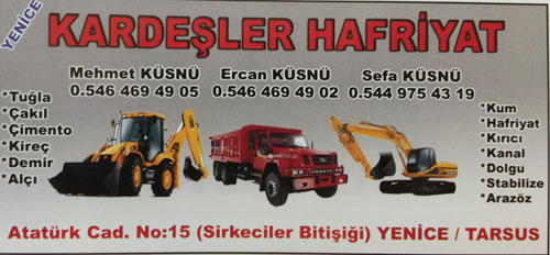 YENİCE KARDEŞLER HAFRİYAT 