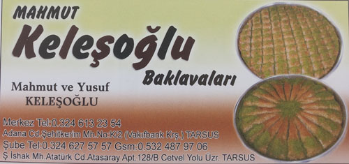 KELEŞOĞLU BAKLAVALARI