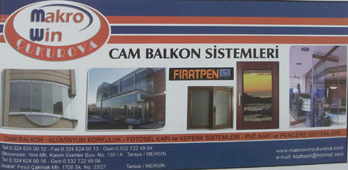 Makro Win Çukurova  Cam Balkon Sistemleri Fıratpen
