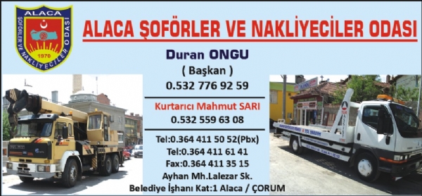 ALACA ŞOFÖRLER VE NAKLİYECİLER ODASI