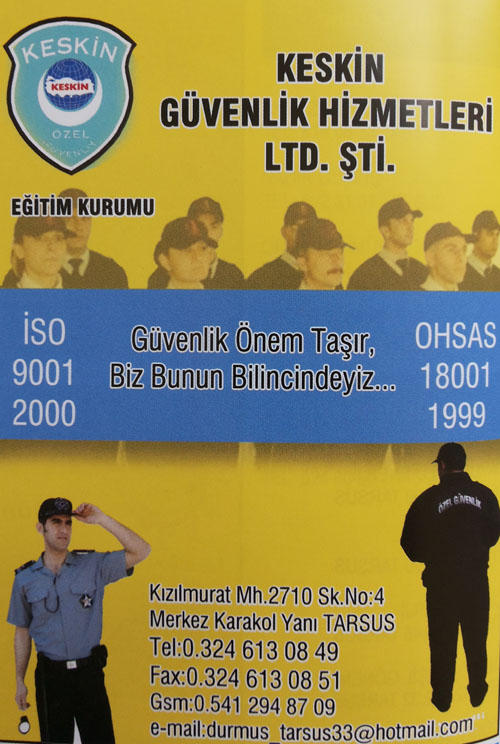 KESKİN GÜVENLİK HİZMETLERİ LTD. ŞTİ.