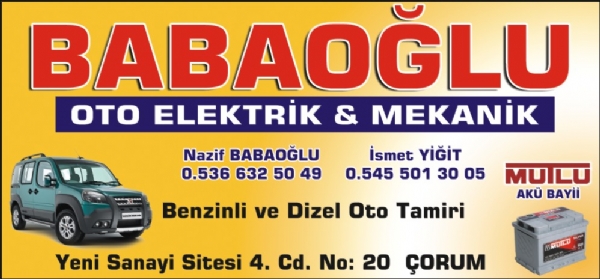 BABAOĞLU OTO ELEKTRİK