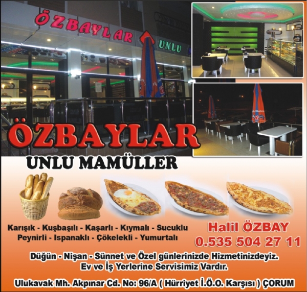 ÖZBAYLAR UNLU MAMULLERİ