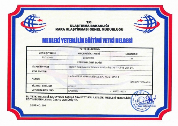 Önder Danişmanlik Reklam Turizm İnş Ve İth İhr Ltd.şti