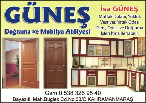 GÜNEŞ DOĞRAMA MOBİLYA