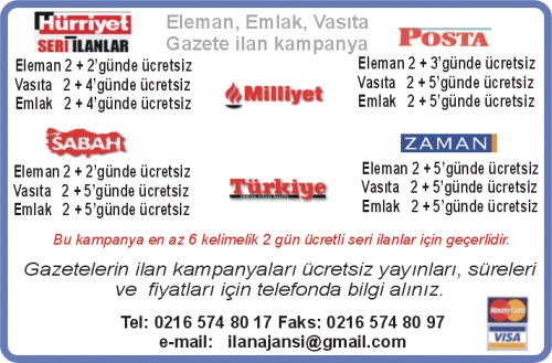 Hürriyet Seri Ilan, Sabah Posta Gazete Ilan Servisi, Gazeteilan, Seri, Ilan, Gazete, Sabah, Hürriyet