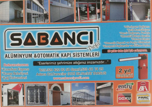 SABANCI  Alüminyum & Otomotik Kapı Sistemleri