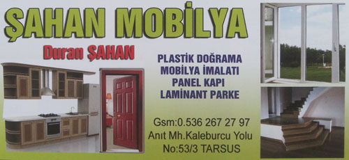 Şahan Mobilya  Plastik Doğrama Mobilya İmalatı Panel Kapı Laminant Parke