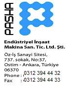 Pasha End. Mak. İnş. San. Ve Tic. Ltd.şti.