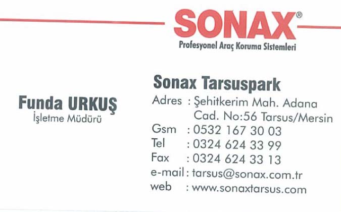 SONAX Tarsuspark