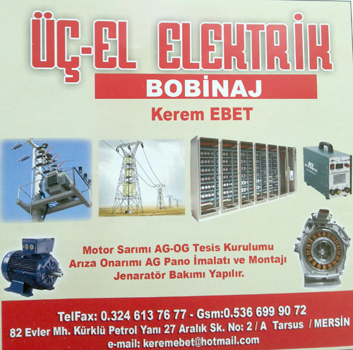 ÜÇ - EL ELEKTRİK BOBİNAJ