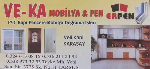 VE - KA Mobilya & Pen    PVC Kapı - Pencere - Mobilya Doğrama İşleri