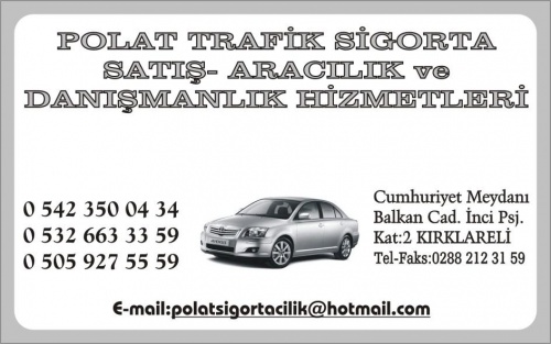 Polat Trafik Sigorta Satiş Aracilik Ve Danişmanlik Hizmetleri