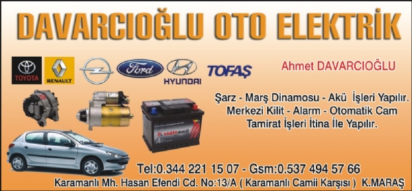 DAVARCIOĞLU OTO ELEKTRİK