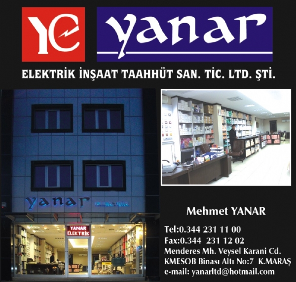 YANAR ELEKTRİK(Kahramanmaraş Merkez Menderes Mahallesi)
