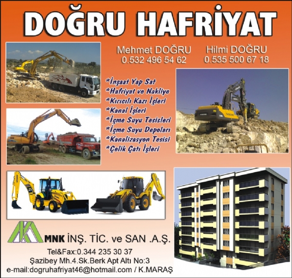 DOĞRU HAFRİYAT