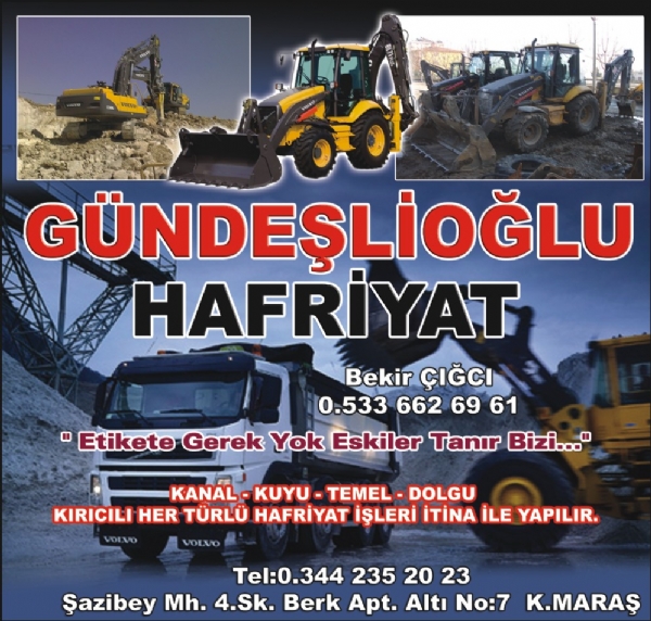 GÜNDEŞLİOĞLU HAFRİYAT