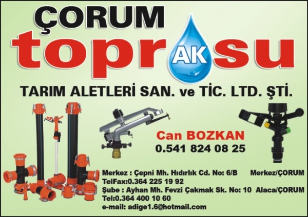 ÇORUM TOPRAK SU