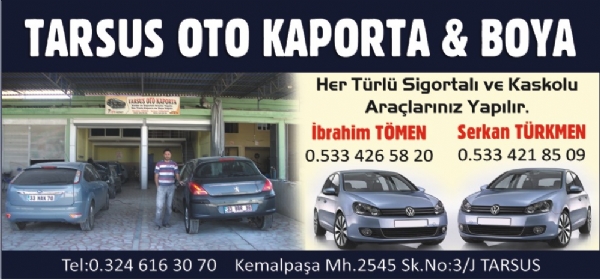 TARSUS OTO KAPORTA BOYA