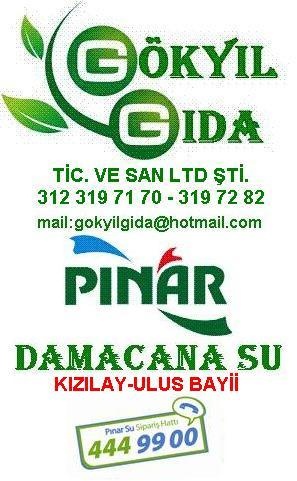 Gökyılgıda Pınar Su Kızılay Ulus Cebeci Bayii