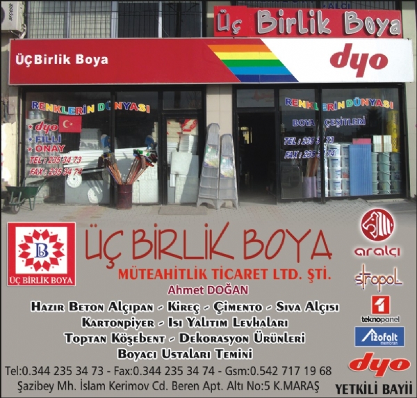 ÜÇ BİRLİK BOYA