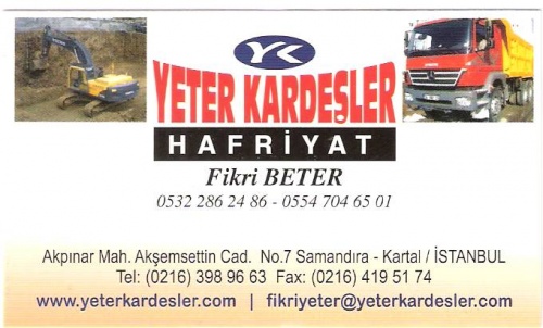 Yeter Kardeşler Haf Nak San Tic Ltd Şti