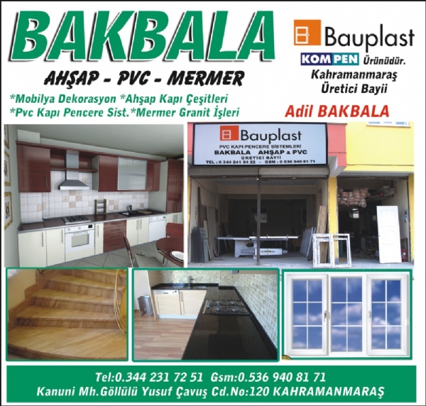 BAKBALA AHŞAP-PVC-MERMER